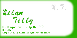 milan tilly business card